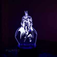 Load image into Gallery viewer, FIDBITS Lamps BATMAN NEW 3D Night Light Creative LED 7 Colour Touch Table Lamp