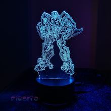 Load image into Gallery viewer, FIDBITS Night Lights &amp; Ambient Lighting Bumble Bee New 3D illusion Night Lamp Creative LED 7 Colour Touch Table Lamp