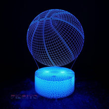 Load image into Gallery viewer, FIDBITS Car 3D Illusion Lamp Luminate Base Night Light LED 7 Colour Touch Gift