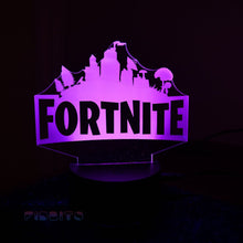 Load image into Gallery viewer, FIDBITS Electronics Fortnite New 3D Illusion Lamp Night Light LED 7 Colour Touch Table Lamp