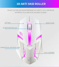 Load image into Gallery viewer, FIDBITS Gaming Keyboard and Mouse Set for PC Laptop Rainbow Backlight USB Ergonomic