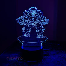 Load image into Gallery viewer, FIDBITS Lamps Hulk New 3D Illusion Lamp Night Light LED 7 Colour Touch Table Lamp