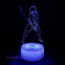 Load image into Gallery viewer, FIDBITS Kenshin 3D Illusion Lamp Luminate Base Night Light LED 7 Colour Touch Gift