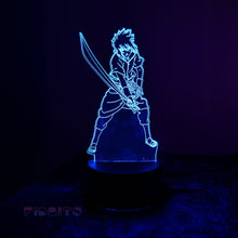 Load image into Gallery viewer, FIDBITS NEW Kenshin 3D Illusion Lamp Night Light LED 7 Colour Bedside Touch Lamp