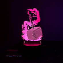 Load image into Gallery viewer, FIDBITS NEW Thor Hammer 3D Illusion Lamp Night Light LED 7 Colour Bedside Touch Lamp
