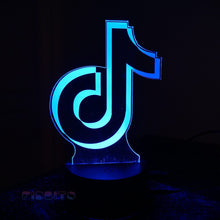 Load image into Gallery viewer, FIDBITS New Tik Tok 3D Illusion Lamp Night Light LED 7 Colour Office Touch Table Lamp