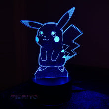 Load image into Gallery viewer, FIDBITS Lamps Pikachu Pokemon New 3D Illusion Lamp Night Light LED 7 Colour Touch Table Lamp