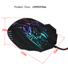 Load image into Gallery viewer, FIDBITS Pro 7 Button 3200DPI Backlit LED Optical USB Wired Gaming Mouse for PC Laptop