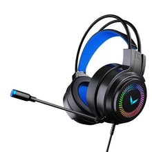 Load image into Gallery viewer, FIDBITS Pro Gaming Headphones Plug Stereo Sound Wired USB Virtual Led Light with Mic