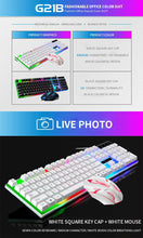 Load image into Gallery viewer, FIDBITS RGB Gaming Keyboard and Mouse Set Black Backlit USB wired