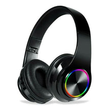 Load image into Gallery viewer, FIDBITS White Wireless Gaming Headphones RGB LED Light up with mic Bluetooth 5.0
