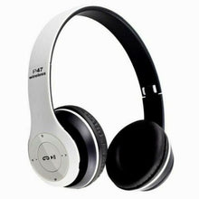 Load image into Gallery viewer, FIDBITS White Wireless Noise Cancelling Headphones Bluetooth 5.0 with built-in Mic